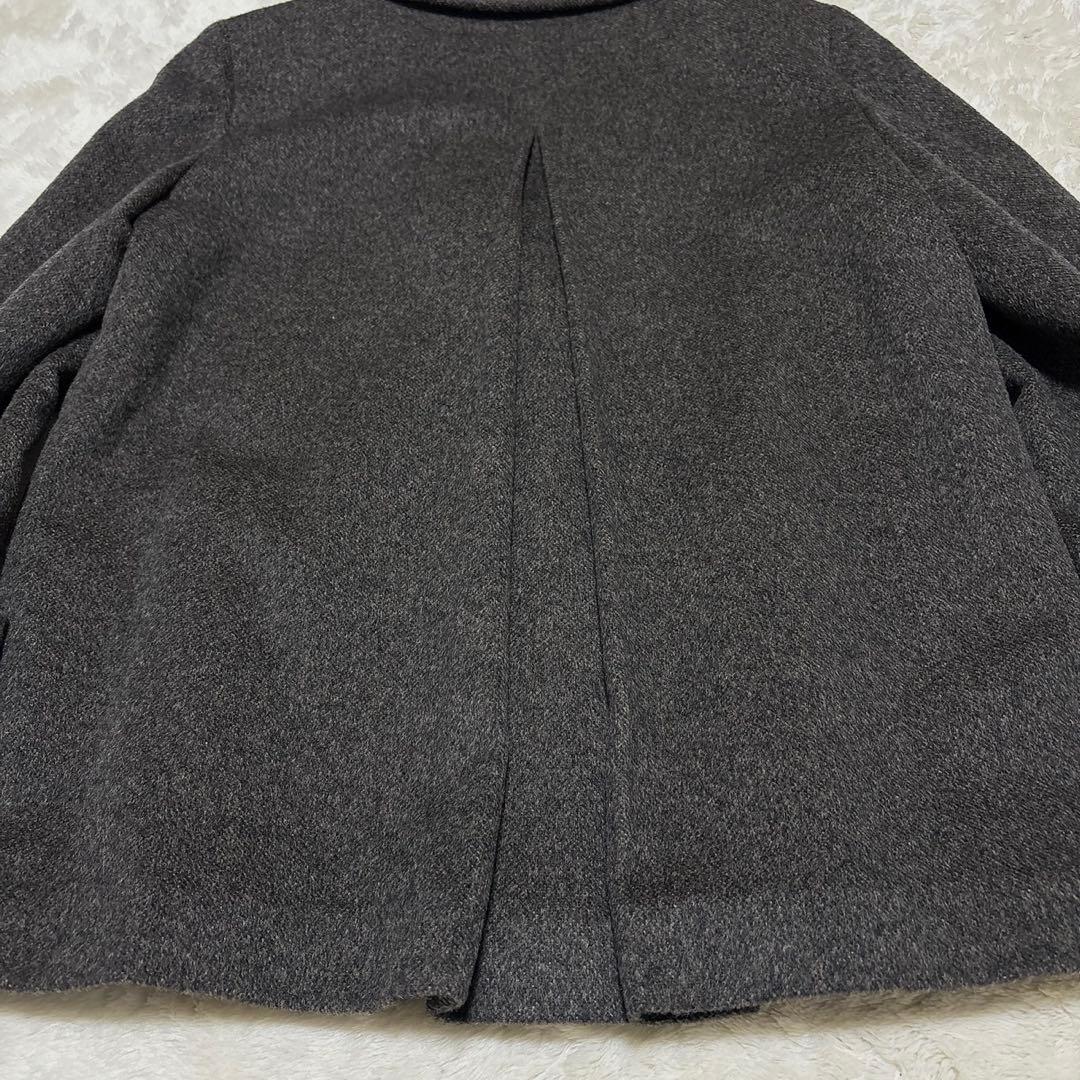 美品 MaxMara 白タグ アンゴラ混キャメルショートコート ブラウン 42