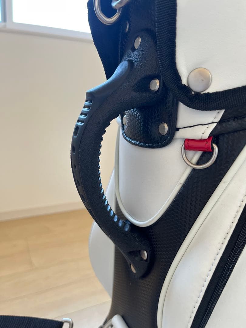 TOURSTAGE キャディバッグ ホワイト/ブラック