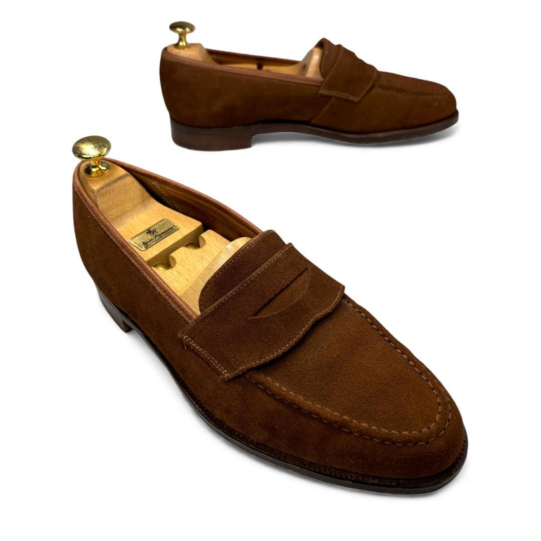 クロケット製 ロイドフットウェア ローファー Jシリーズ 茶 6.5E 25cm