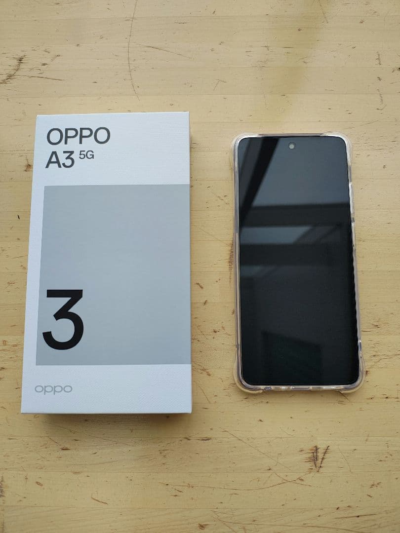 OPPO A3 5G 4GB 128GB パープル クリアケース付属
