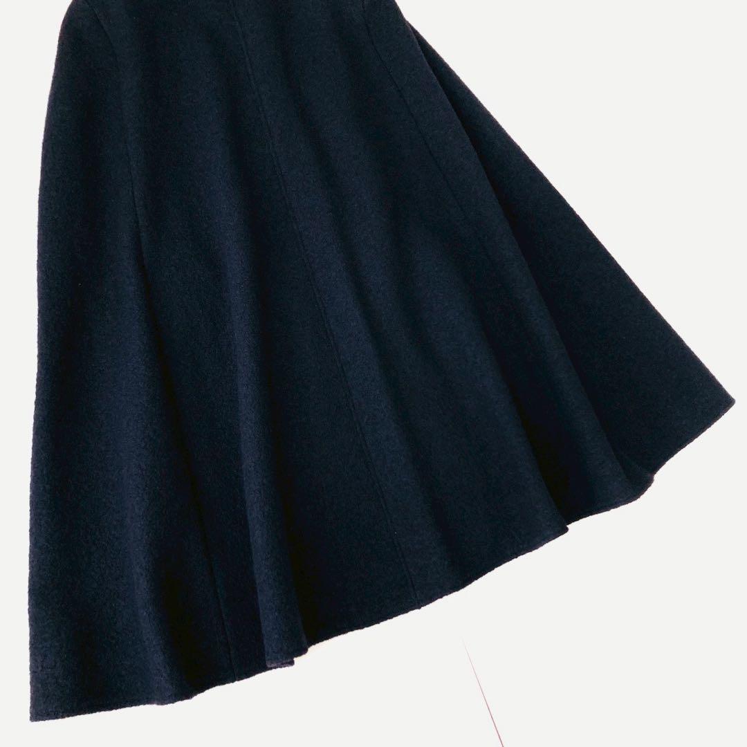 現行✨マックスマーラ　リバーポンチョ　ケープコート　イタリア製　ネイビー　S