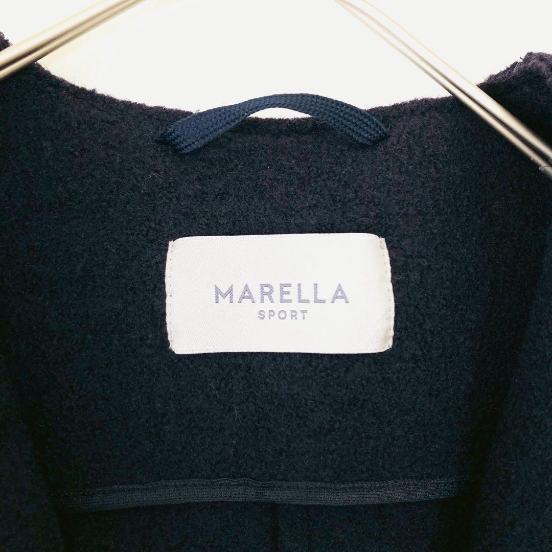 現行✨マックスマーラ　リバーポンチョ　ケープコート　イタリア製　ネイビー　S