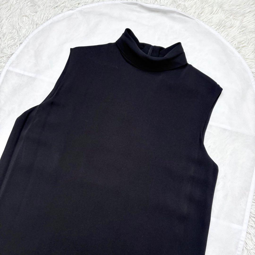 エルメス マルジェラ期 シルク100% ロングハイネックワンピース ノースリーブ