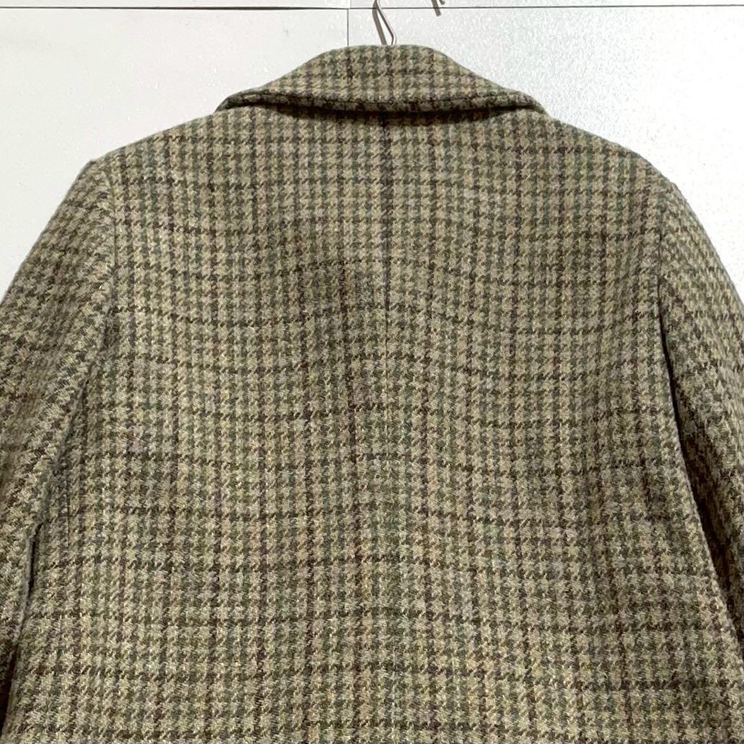【美品✨希少】マーガレットハウエル ハリスツイード ロングコート チェック柄 M
