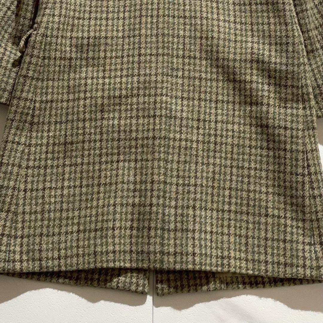 【美品✨希少】マーガレットハウエル ハリスツイード ロングコート チェック柄 M