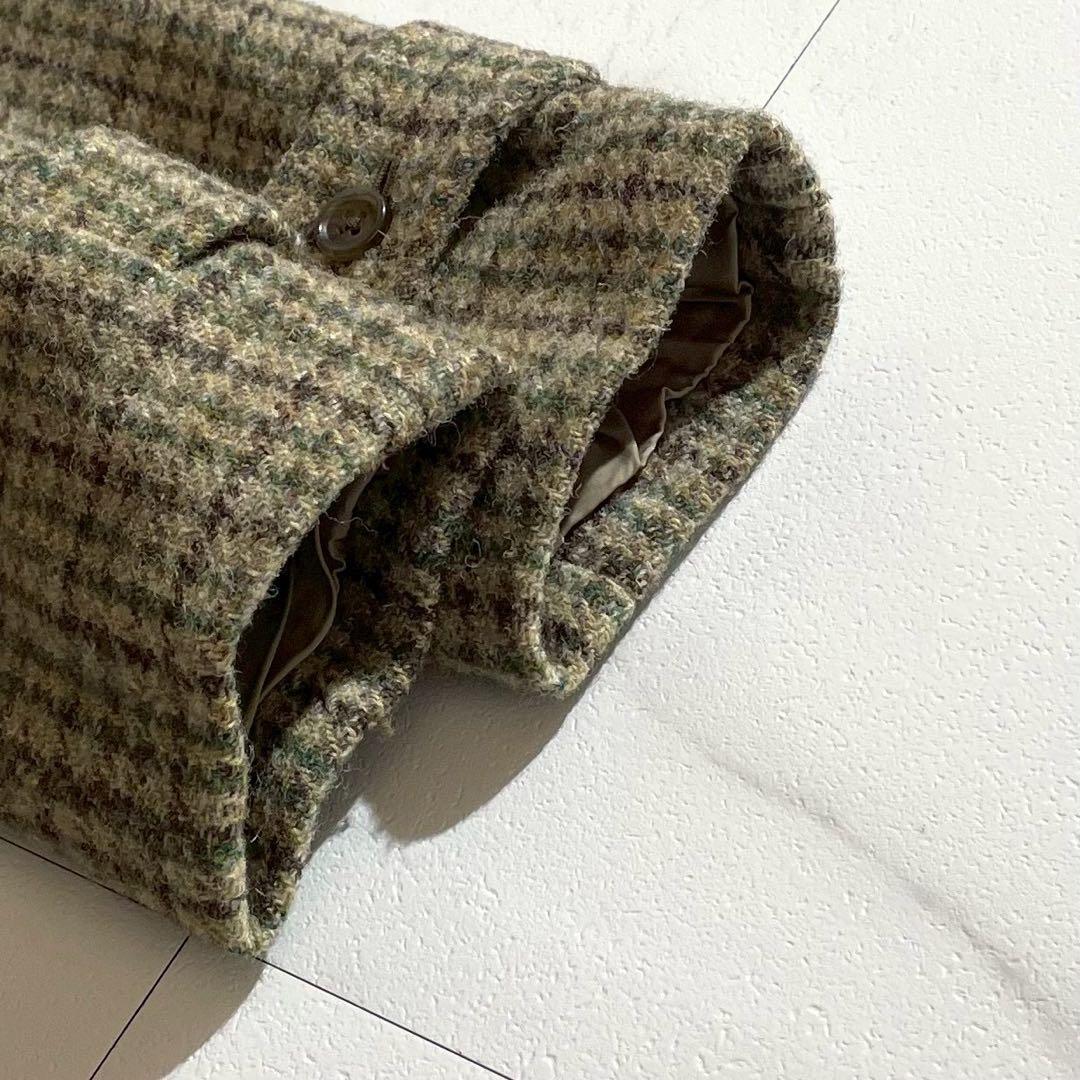 【美品✨希少】マーガレットハウエル ハリスツイード ロングコート チェック柄 M