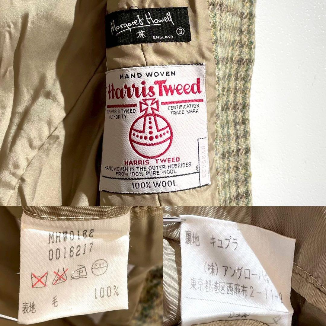 【美品✨希少】マーガレットハウエル ハリスツイード ロングコート チェック柄 M