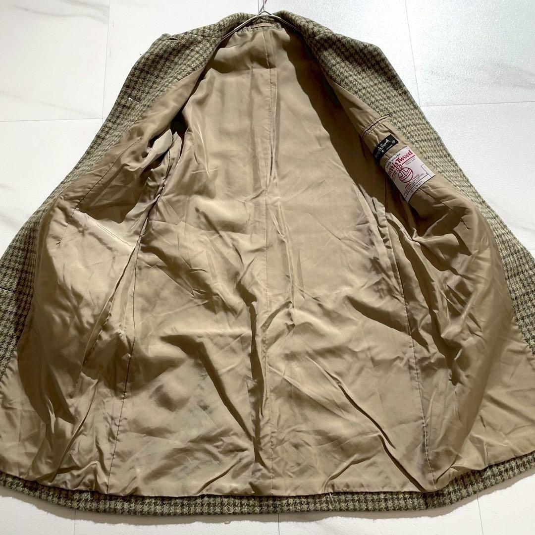 【美品✨希少】マーガレットハウエル ハリスツイード ロングコート チェック柄 M