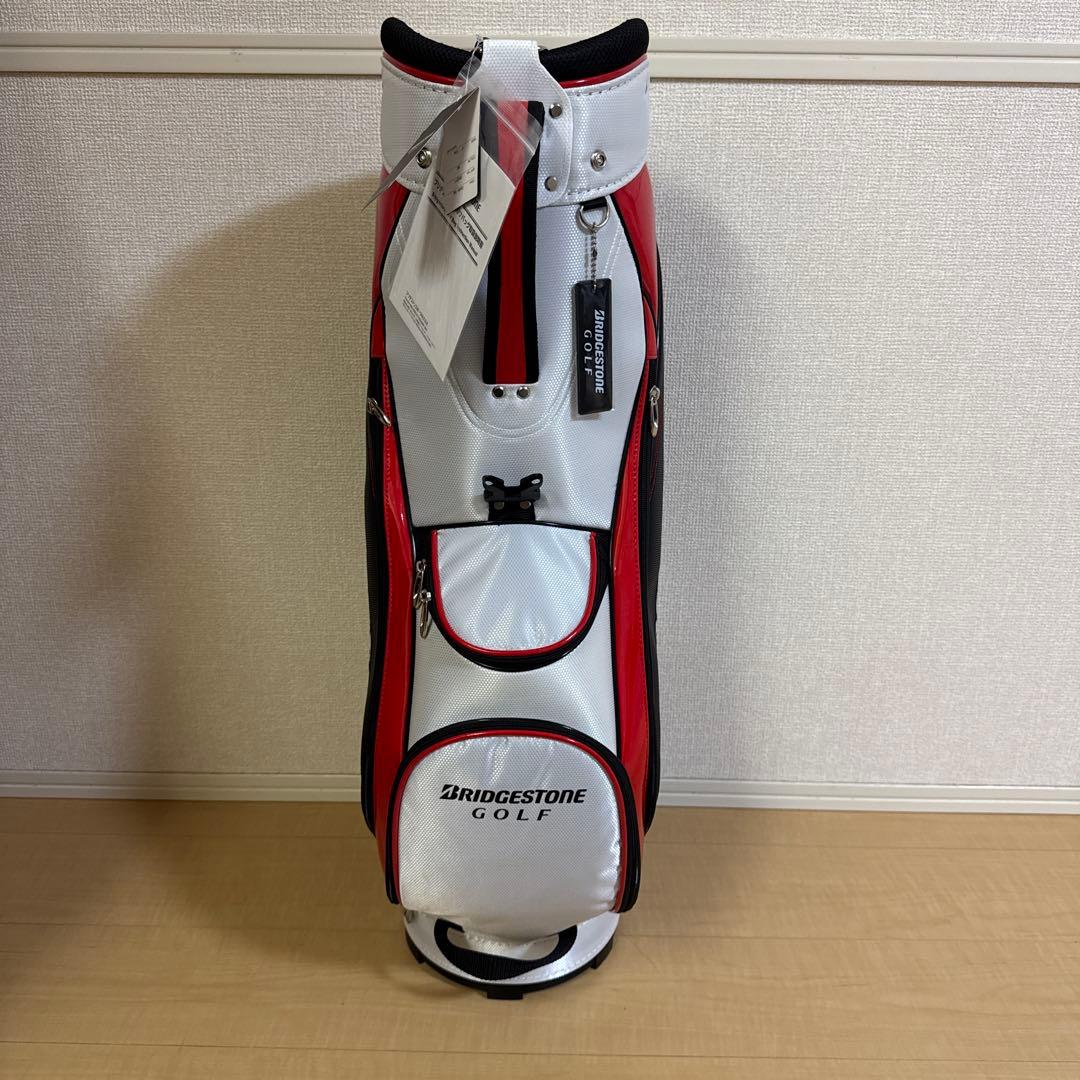 【新品未使用】即購入OK カバー付きキャディバック ゴルフバック ブリヂストン