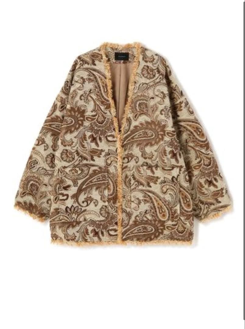 お値下げ⭐︎美品⭐︎ジャガードハーフコート　ローズバッドROSE BUD シニヨン