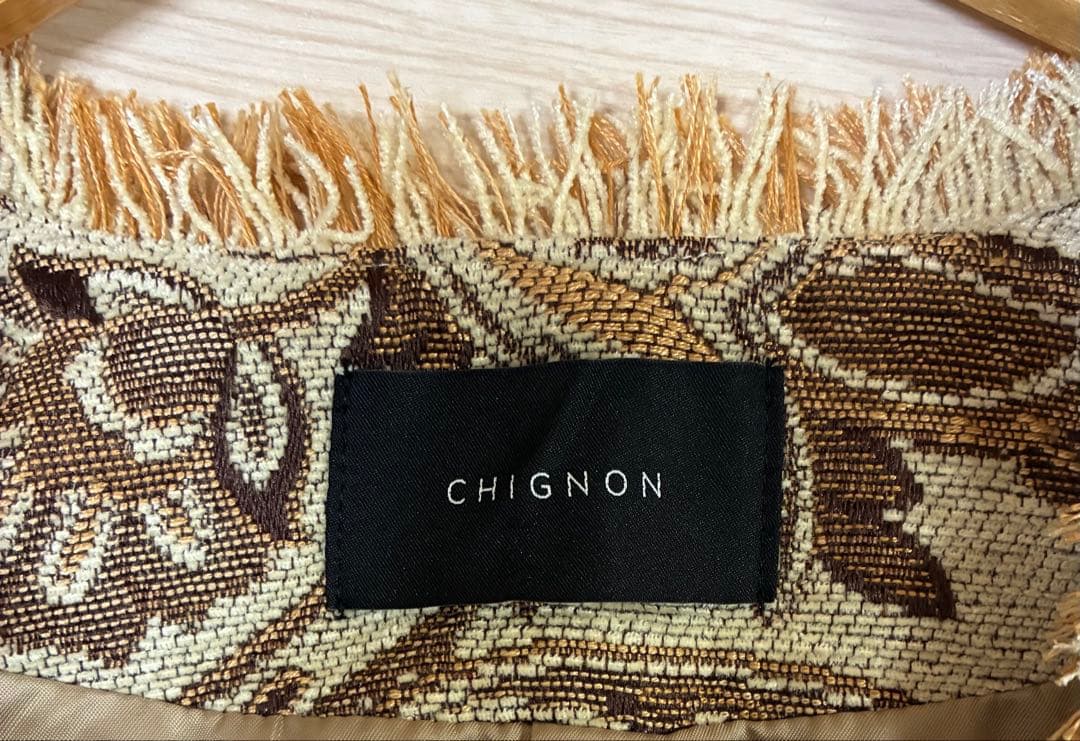 お値下げ⭐︎美品⭐︎ジャガードハーフコート　ローズバッドROSE BUD シニヨン