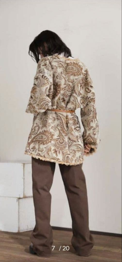 お値下げ⭐︎美品⭐︎ジャガードハーフコート　ローズバッドROSE BUD シニヨン