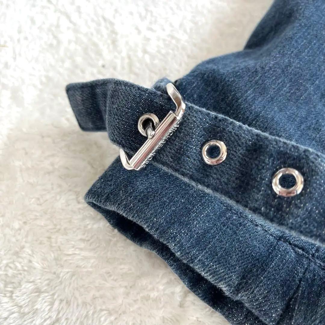 マイケルコース デニム トレンチコート M インディゴ ベルト付き 希少 ロング