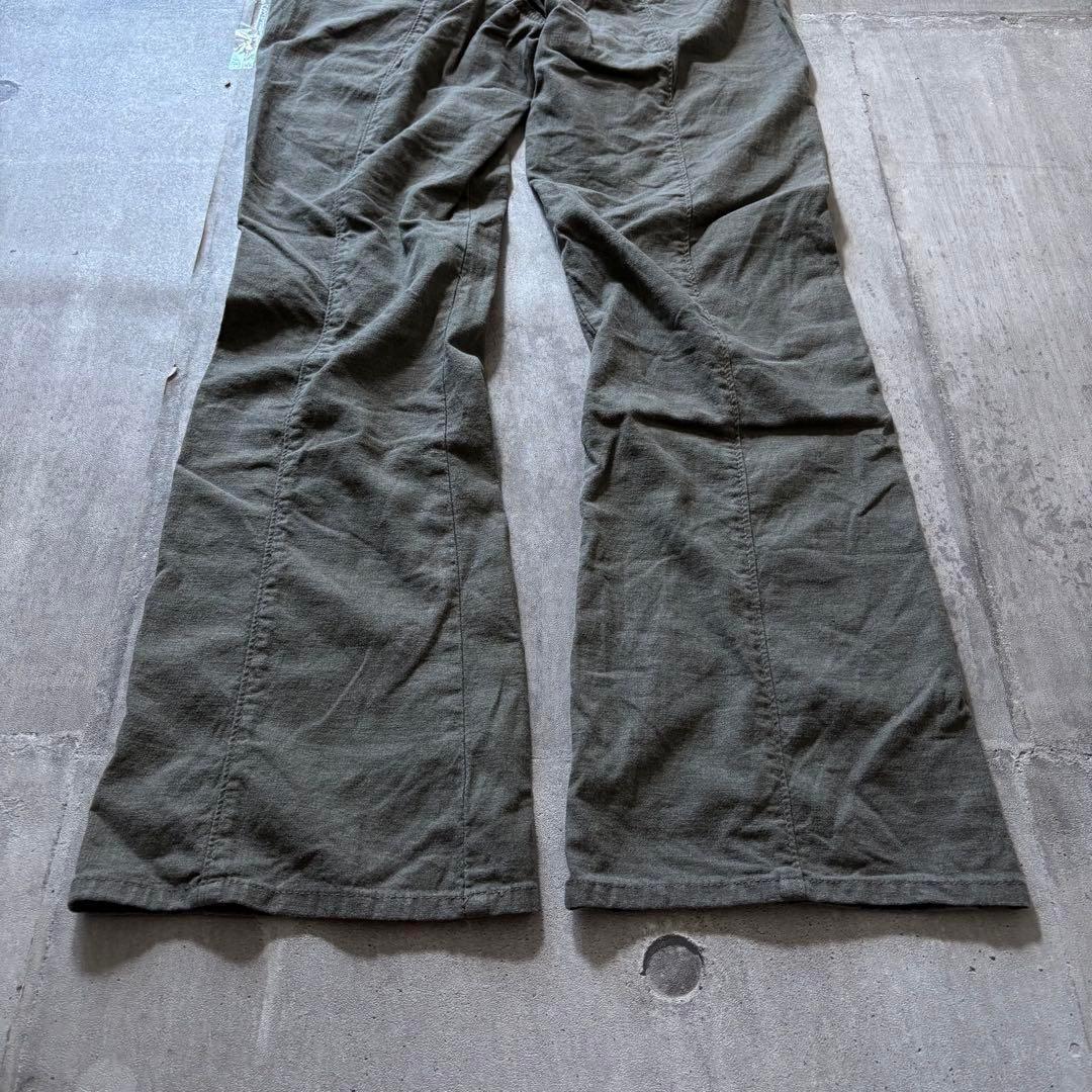 goa系 2000's linen flarepants archive y2k