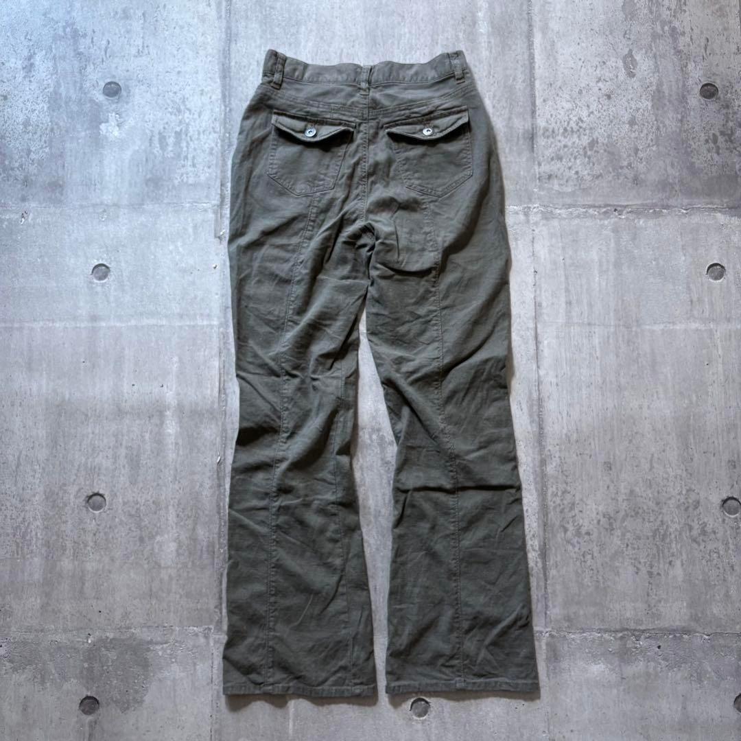 goa系 2000's linen flarepants archive y2k