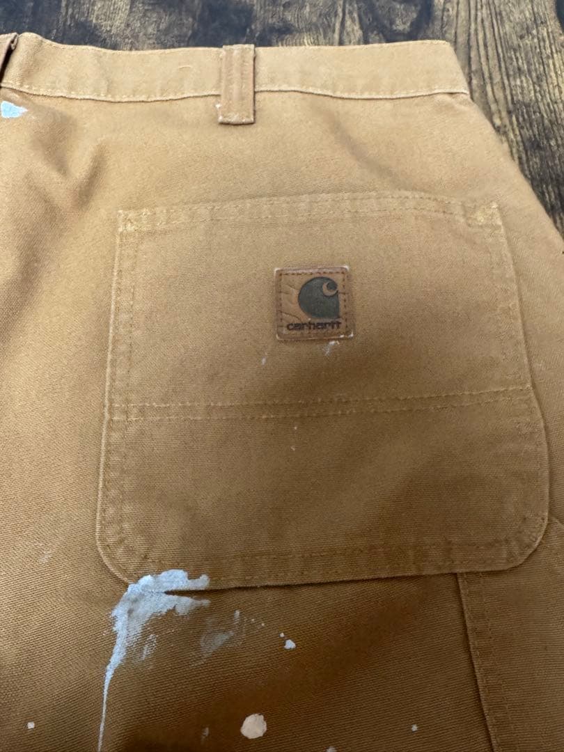 Carhartt ワークパンツ　ペインターパンツ　ペンキ　古着