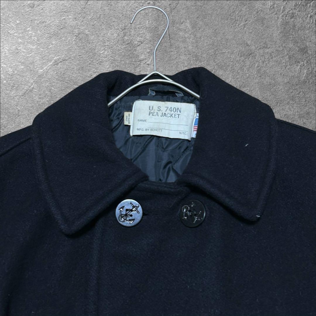 \" 42 \" SCHOTT Pコート 740N USA製 PEA JACKET