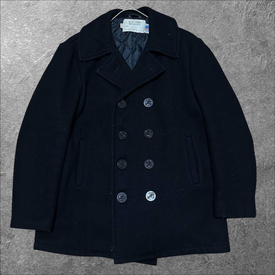 \" 42 \" SCHOTT Pコート 740N USA製 PEA JACKET