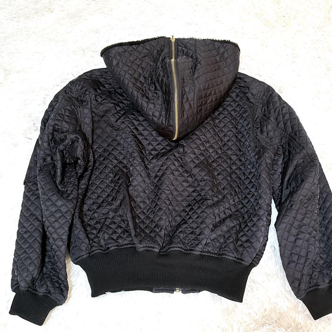 ピンクハウス N-2B キルティングジャケット 2way ボア フード MA-1