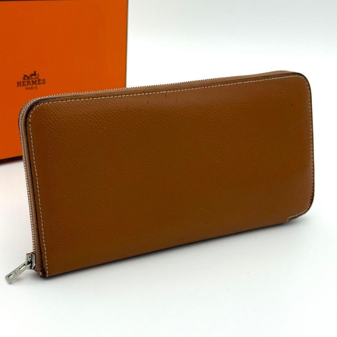 【最高級美品】エルメス アザップロング シルクイン ラウンドファスナー 長財布