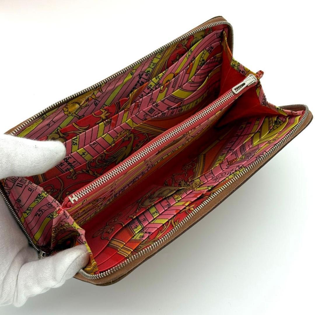 【最高級美品】エルメス アザップロング シルクイン ラウンドファスナー 長財布