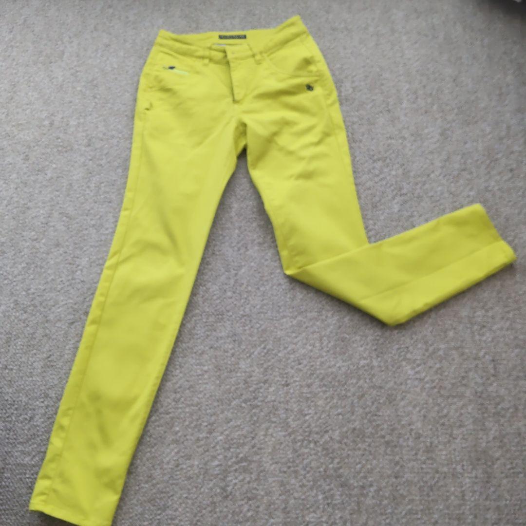 【美品】完売パーリゲイツツイルパンツ size0 イエロー