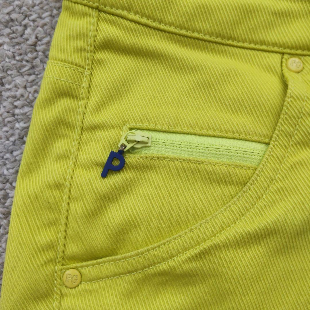 【美品】完売パーリゲイツツイルパンツ size0 イエロー