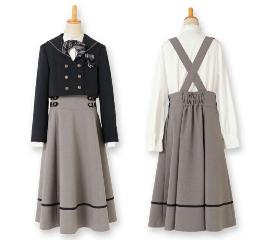 150 女の子　卒服　卒業式　フォーマルスーツ　セレモニー　式服