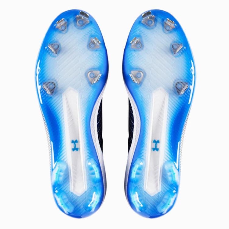 新品 USA アンダーアーマー ハーパー4 金属スパイク 25.5cm 青