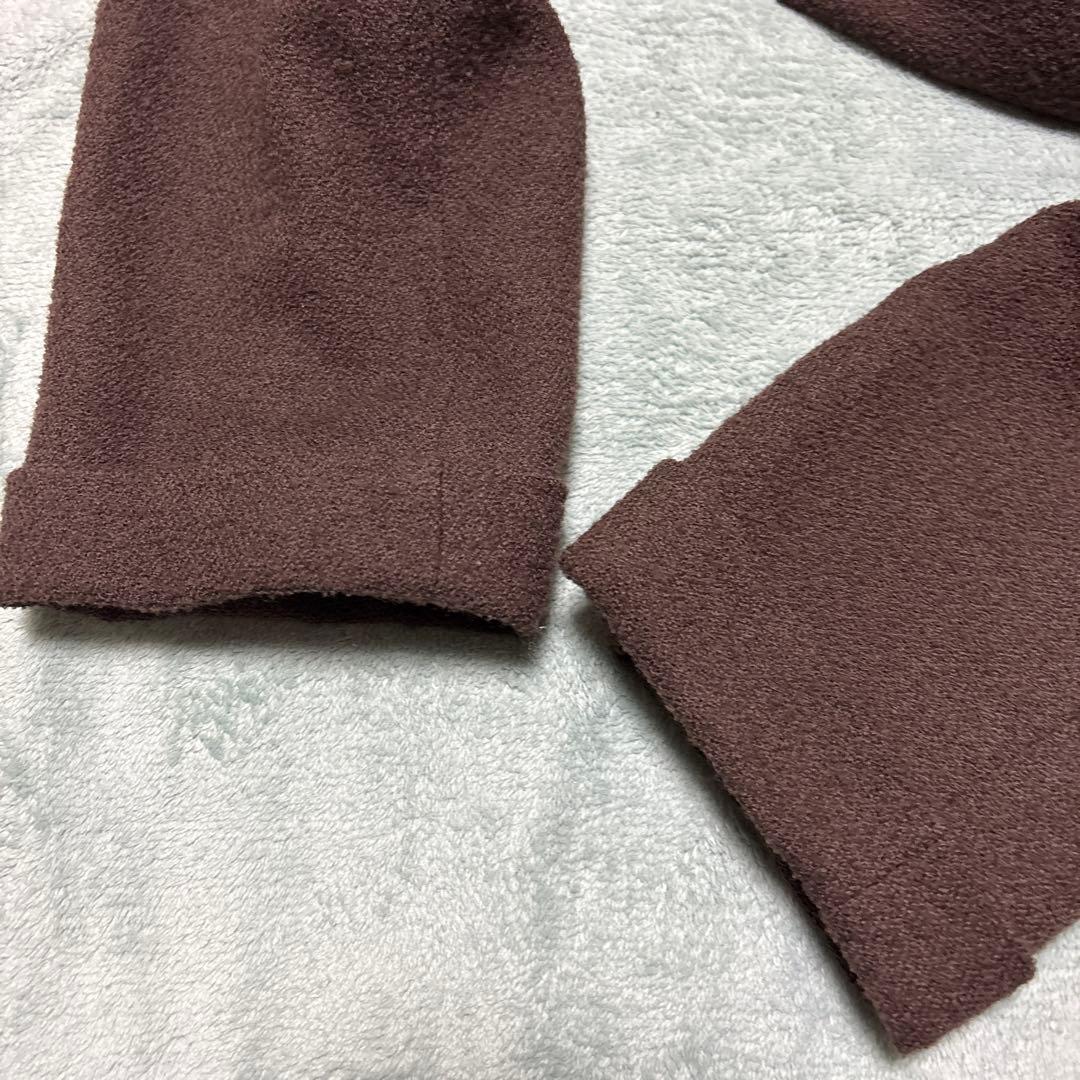 美品 Burberry ノーカラージャケット ロゴボタン 15号 大きいサイズ