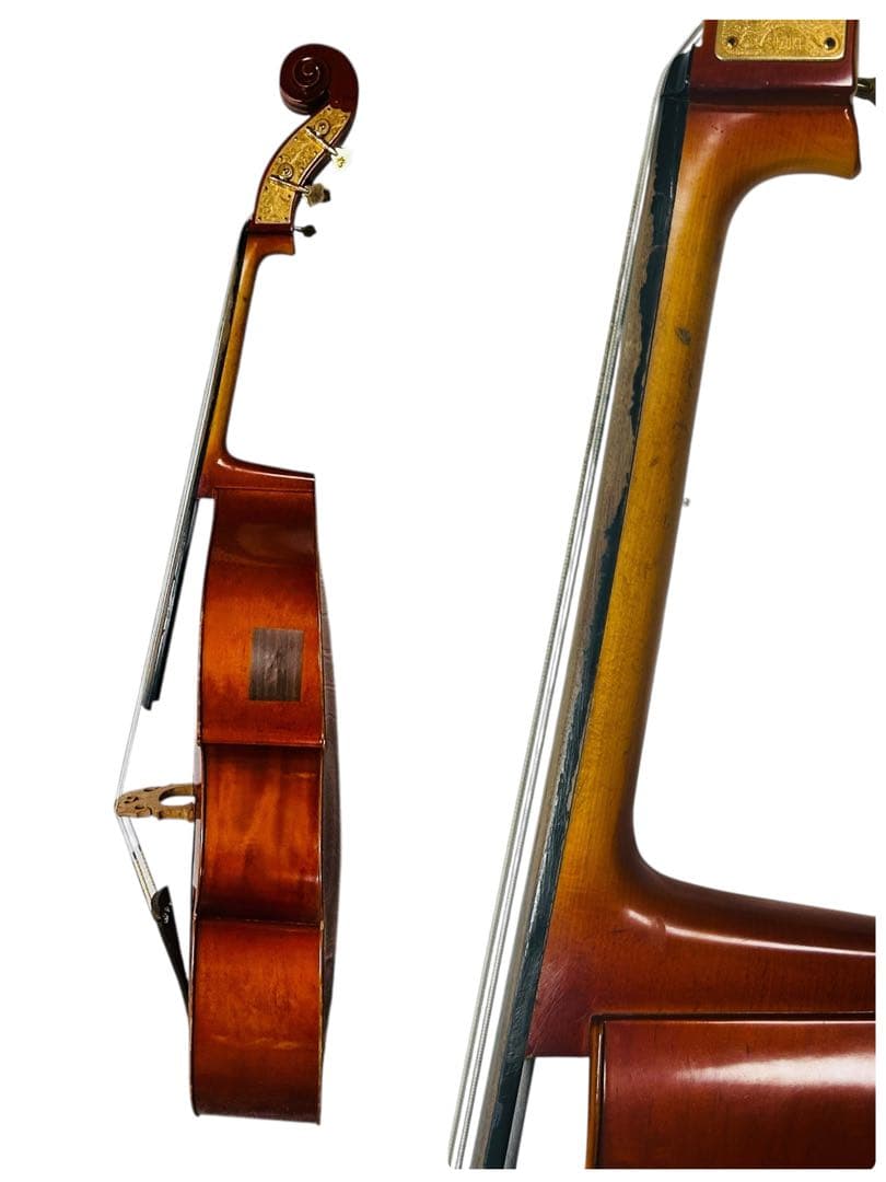 SUZUKI　コントラバス　No85　3/4　国産　1990年製　弦楽器　本体