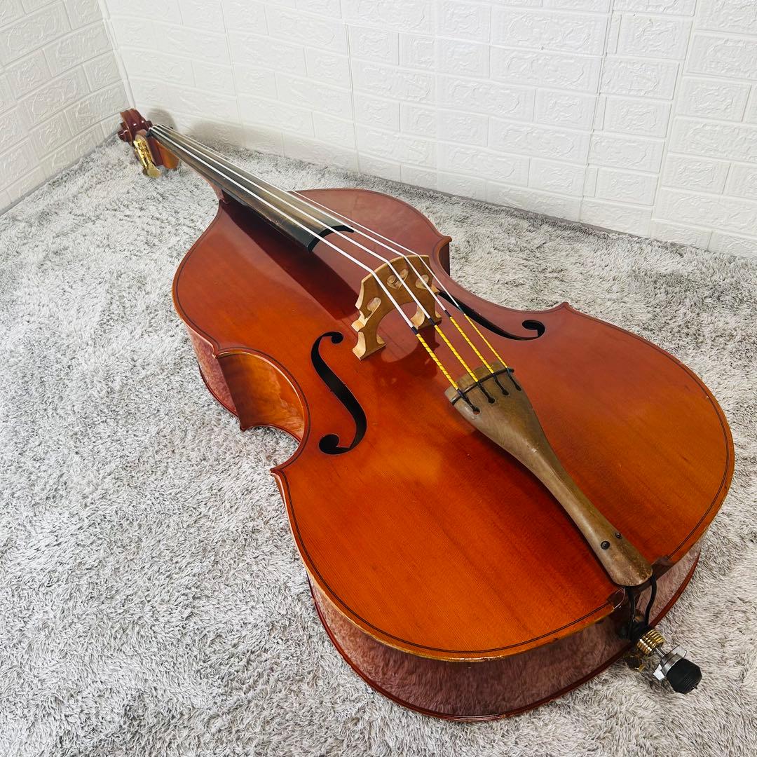 SUZUKI　コントラバス　No85　3/4　国産　1990年製　弦楽器　本体