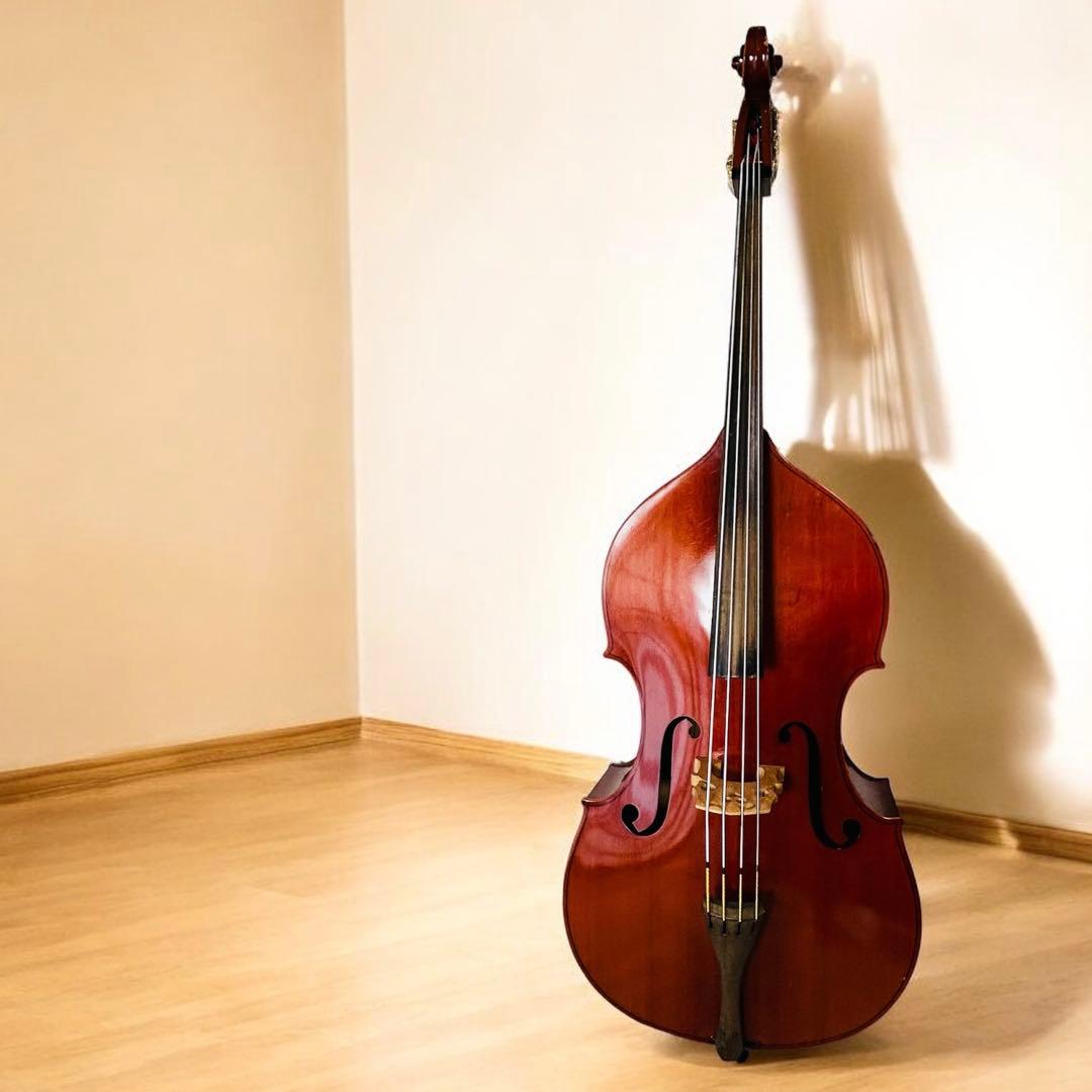 SUZUKI　コントラバス　No85　3/4　国産　1990年製　弦楽器　本体