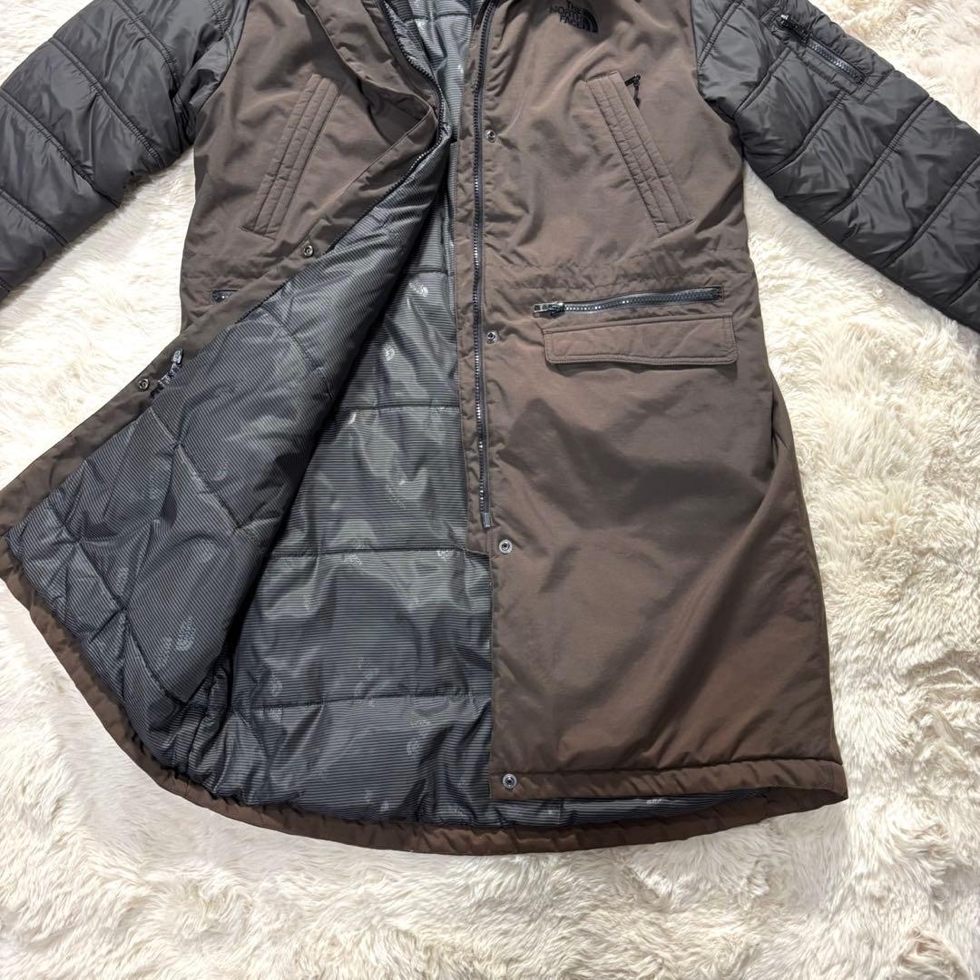 【THE NORTH FACE】異素材切り替え中綿ロングジャケット　大きいサイズ