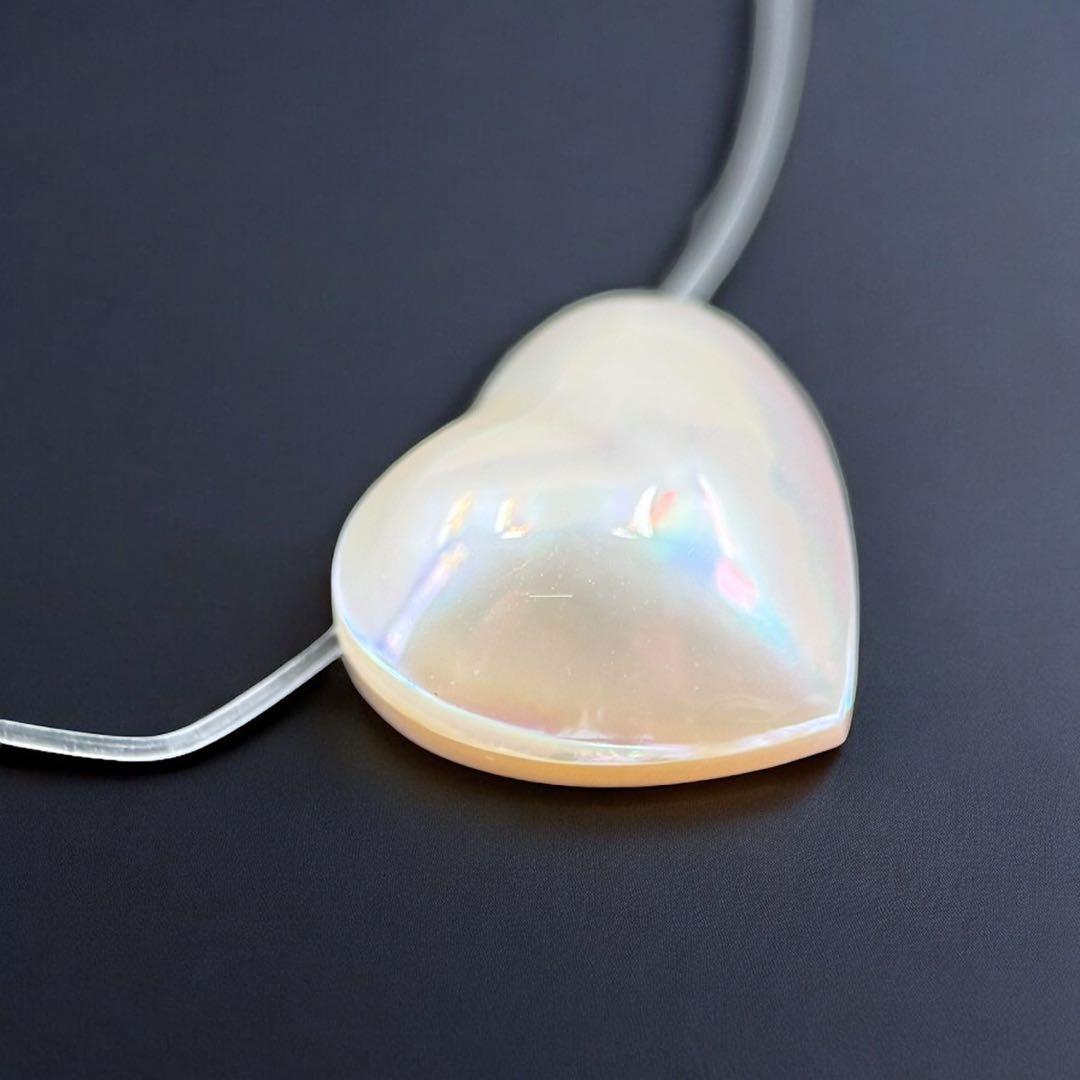 【極上】希少　タサキ　マベパール　K18 ペンダント　ハート　ネックレス