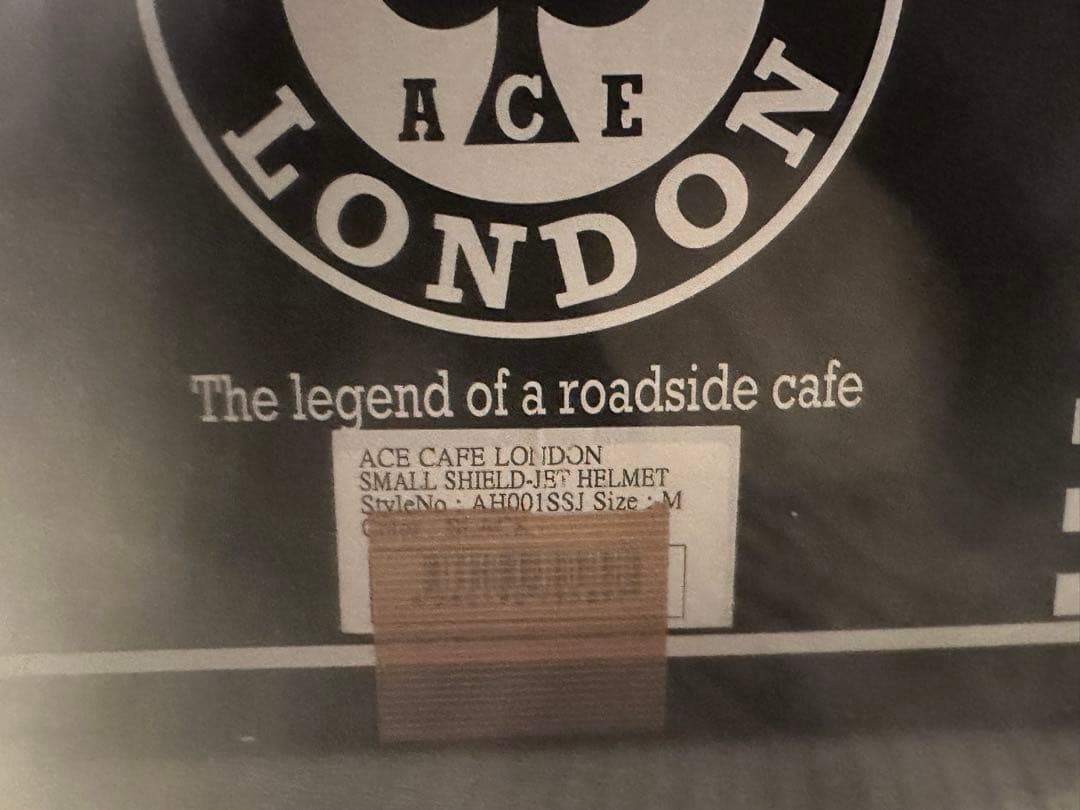 ACE CAFE ジェットヘルメット ブラック/ホワイト