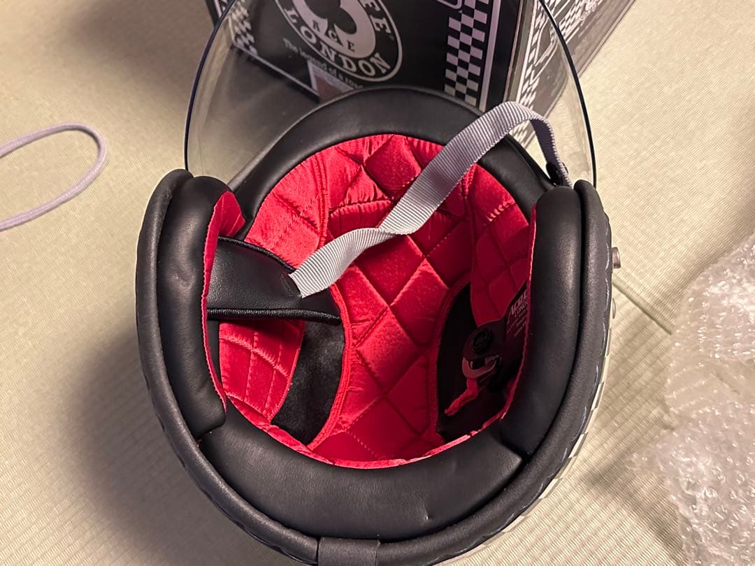 ACE CAFE ジェットヘルメット ブラック/ホワイト