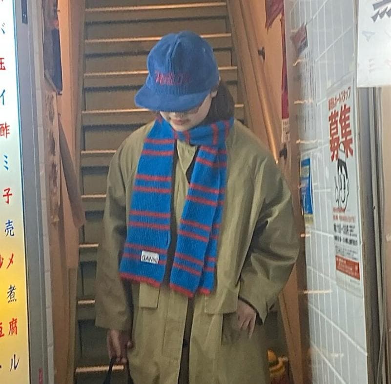 専用⭐︎GANNI/ガニー ソフトウールマフラーSTRIPE KNIT SCARF