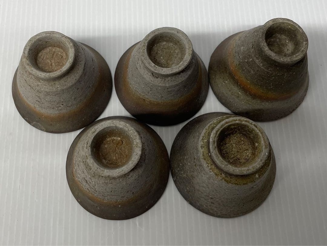 【備前焼/茶器セット】煎茶器　泉　急須　湯呑み　湯冷し　工芸品　和食器