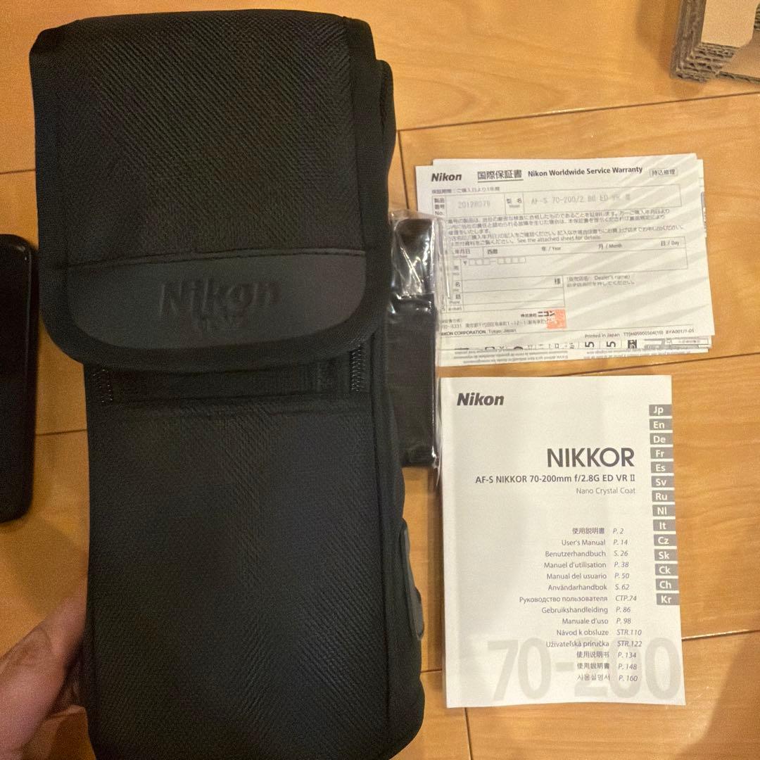 美品Nikon AF-S NIKKOR 70-200 f/2.8 ED VR Ⅱ