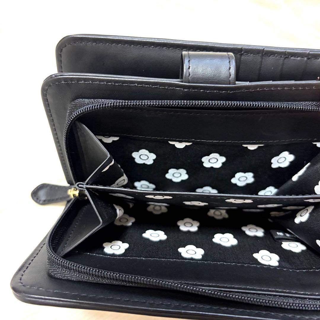 未使用☆マリークワント デイジーパッチスナップ ウォレット