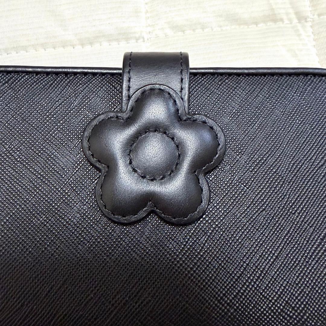 未使用☆マリークワント デイジーパッチスナップ ウォレット