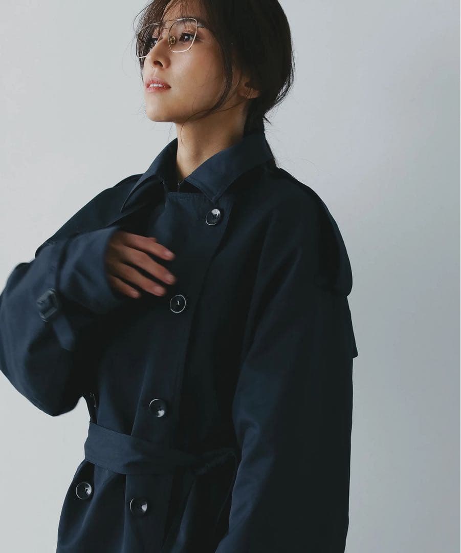 【新品即発送】AJUGA.★2WAYボリュームトレンチコート