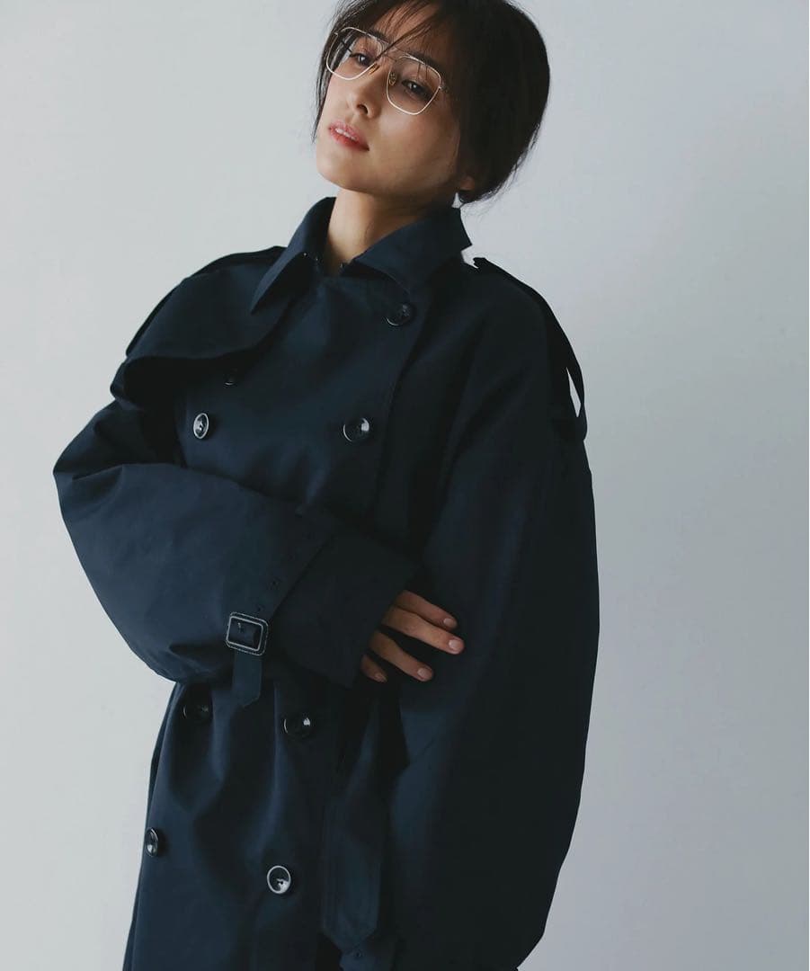 【新品即発送】AJUGA.★2WAYボリュームトレンチコート