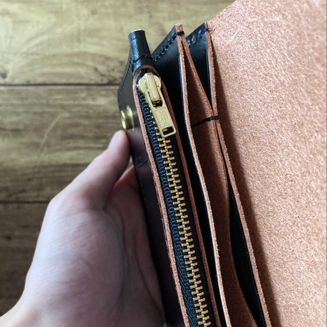 【れん】北米ステアハイド トラッカーウォレット180（ロング）3層