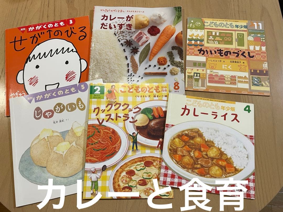 こどものとも　かがくのとも他　カレーライス　カレーがだいすき　かいものづくし他