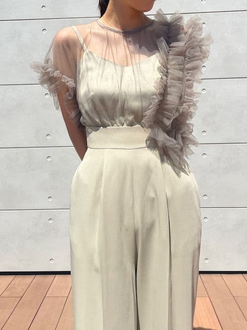 LAGUNAMOON オケージョンドレス LADYチュールドッキングコンビネゾン