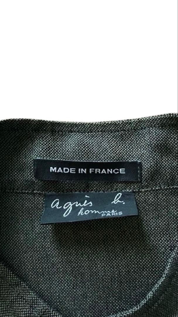 【フランス製 美品】agnes b. アニエスベー　スタンドカラージャケット