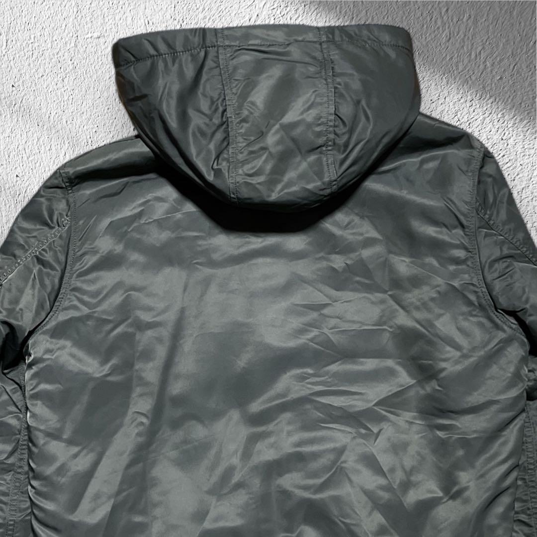 ALPHA INDUSTRIES フード付　ジャケット　ma-1 L