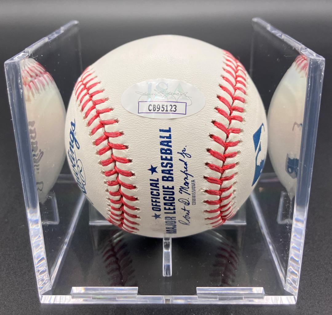 ②CUBS カブス 鈴木誠也 サイン ボール JSA 検）大谷 千賀
